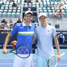 Hubert Hurkacz and Jannik Sinner, Men's Singles Finals, April 4, 2021 - Miami Open